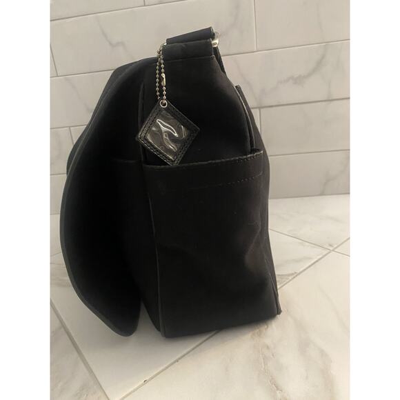 Coach Original Messenger Bag Blk Canvas Leather - Picture 6 of 14
